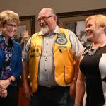 Sequim Gazette photo by Michael Dashiell
Finalists for the Sequim-Dungeness Valley Chamber of Commerces 2022 Sequim Citizen of the Year award include, from left, Dr. Monica Dixon, David Blakeslee and Lynn Horton. Blakeslee, the Sequim Valley Lions Club president, received the award at The Cedars at Dungeness golf course on Feb. 28.