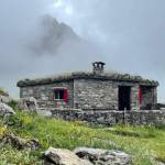 Photo by Carol Bernthal/Adam Henley / A shepherds hut, found the Pyrenees High Route, is used for summer pasturing sheep in high alpine areas.
