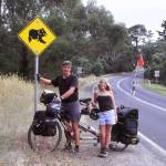 Photo courtesy of Eber family / Lorenze and Yvonne Eber spot a koala crossing sign in Australia.