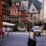 The Eber family enjoy a picaresque, fairy tale-like ride into a town in Germany.
