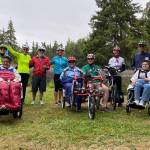 Photo courtesy of Sequim Wheelers / Riders with the Sequim Wheelers group enjoy the Tour de Lavender in 2021.