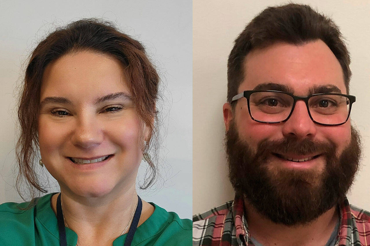 Submitted photos/ Charisse Deschenes, Sequims deputy city manager, recently assumed the role as the citys director of community development and economic development position as part of a reorganization plan. Nicholas Dostie was also hired as Sequims new city engineer and deputy works director.