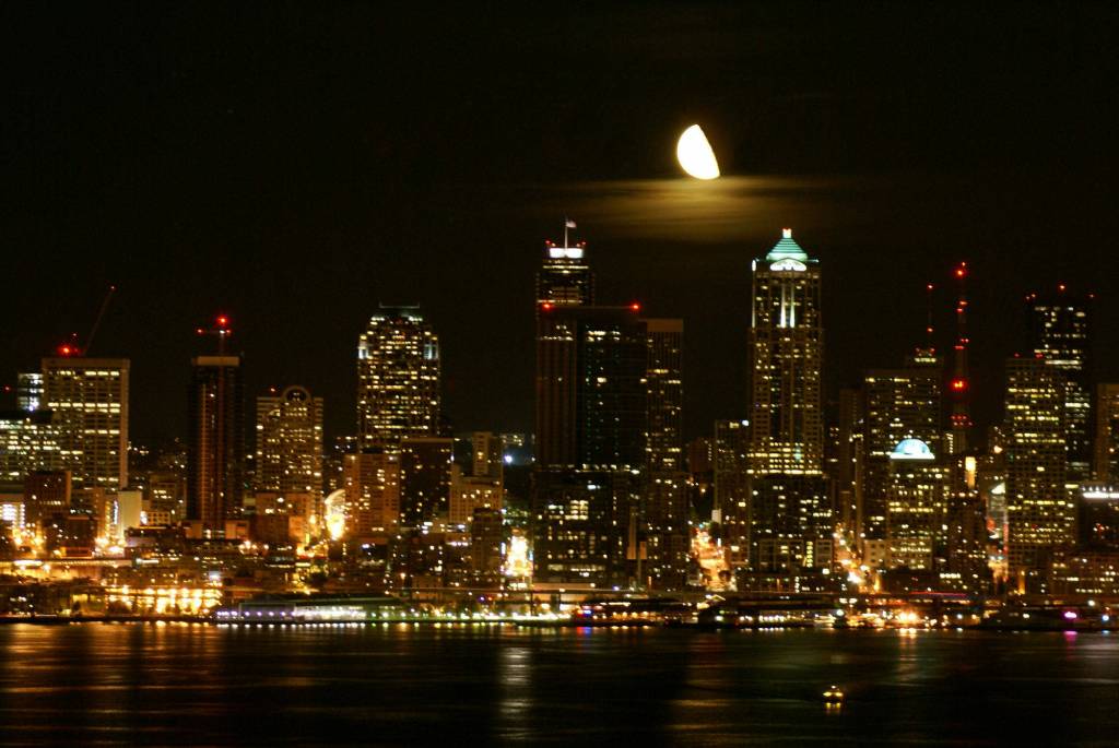 Photos courtesy of Blue Whole Gallery
Night Lights by Hank Izley, a featured artist at the Blue Whole Gallery in April.