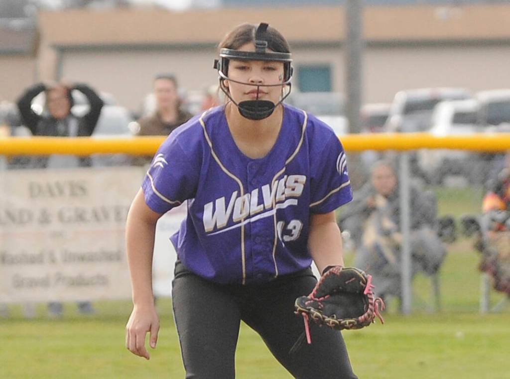 Sequim Gazette file photo by Michael Dashiell / Sequims Taylee Rome earned all-Olympic League second team honors at third base in 2022.
