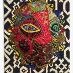 Submitted photo / Paris Eyes Kinshasa by Sequim artist Liisa Fagerlund, whose fabric collage is featured along with a number of other pieces in the Masks: Second Skins exhibit by the Peninsula Fiber Artists in Port Townsend.