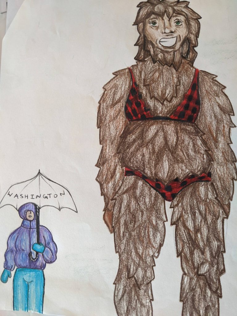 Submitted art/ Abigail Jones, a Port Angeles High School sophomore, is one of six student artists selected to have a table in Artists Alley at Squatchcon, and have a personalized pitch review with professional comics editor Jenny Blenk, formerly of Sequim.