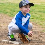 Sequim Gazette photo by Emily Matthiessen/ Conor Decker prepares for his first T-Ball during the opening day of Sequim Little Leagues 2022 season. Opening day this year is slated for noon on March 25.