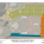 Graphic courtesy City of Sequim/ Jamestown SKlallam Tribe is leading an effort to renovate the parking area for Sequim Little League in the Dr. Standard Little League Park, 124 W. Silberhorn Road. This conceptual design was made by KPFF Consulting Engineers of Lacey with efforts being looked at to add more parking, staff said.