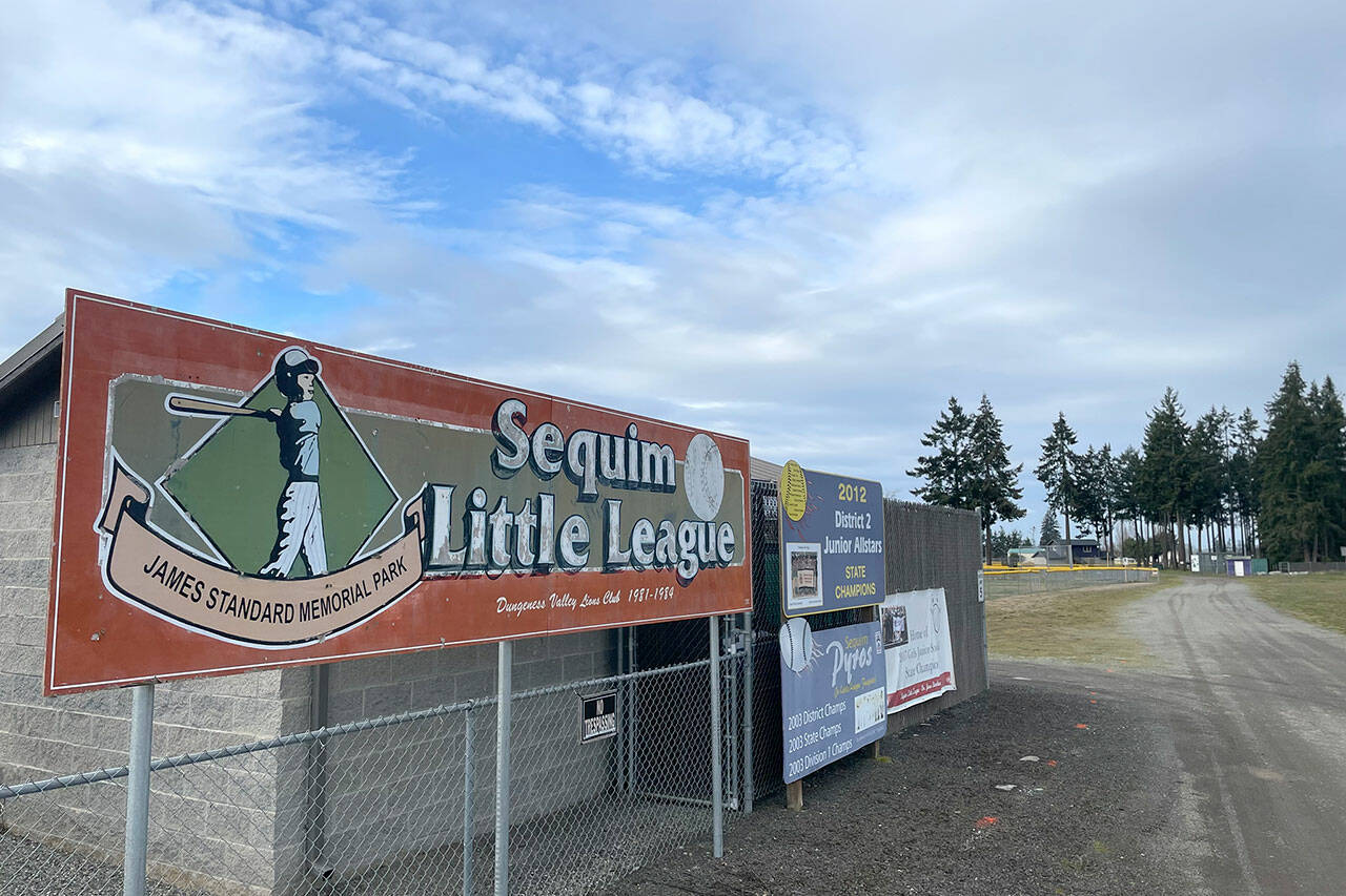 Sequim Gazette photo by Matthew Nash/ Sequim Little League volunteers set opening day ceremonies for noon Saturday, March 25 and games beginning around 2 p.m.