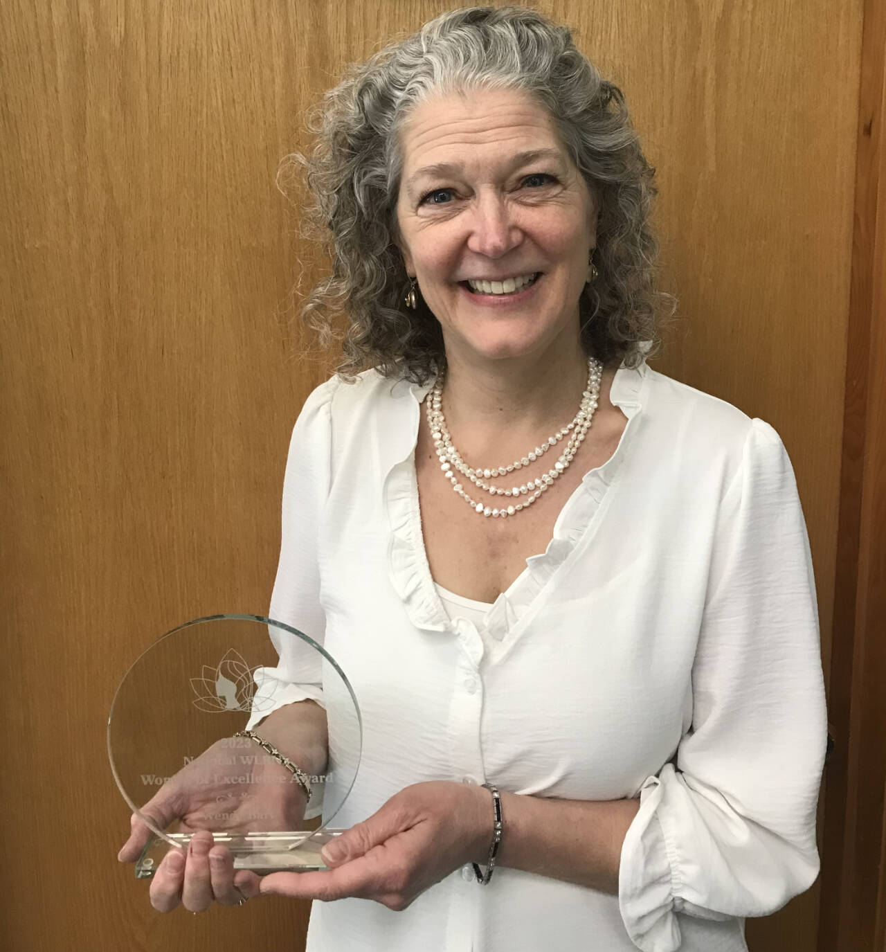 Photo courtesy of Olympic Peninsula YMCA / Wendy Bart, chief executive officer for Olympic Peninsula YMCA, was recently awarded the Women of Excellence Award from the Womens Leadership Resource Network.