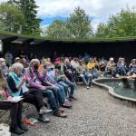 Submitted photo / An audience enjoys a Poetry in the Park event at the Port Angeles Fine Arts Center.