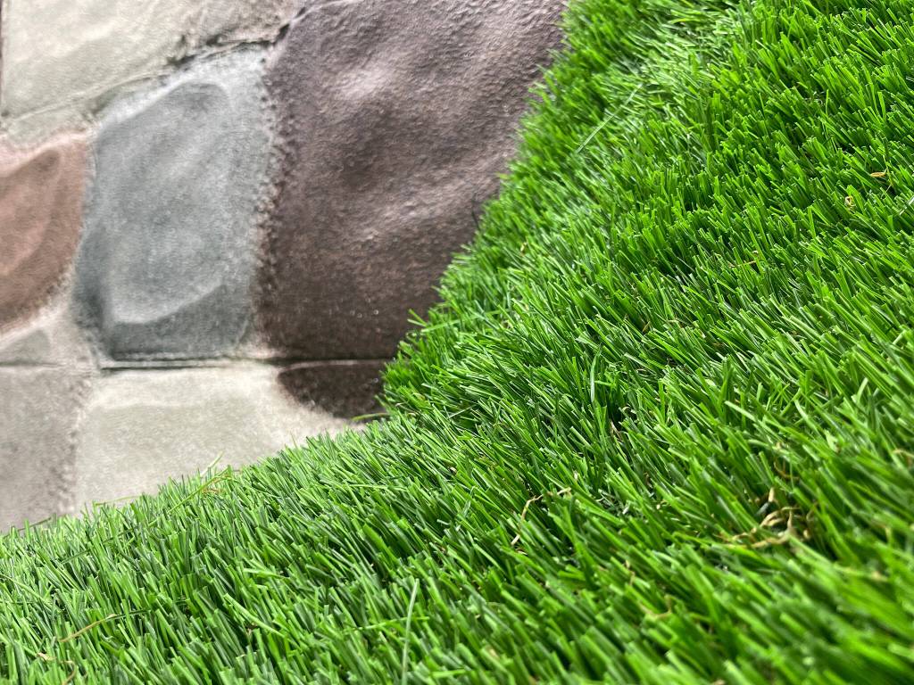 Sequim Gazette photo by Matthew Nash/ This year's Sequim Irrigation Festival royalty float reuses many materials from past floats, including artificial grass.