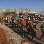 Photo by Lexie Winters / Participants break from the start of the St. Patricks Day Race in Port Angeles on March 18.