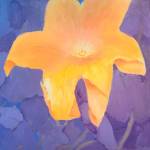 Art courtesy of Blue Whole Gallery / Yellow Flower for May by Mary Franchini, a featured artist at the Blue Whole Gallerys May 2023, exhibition, May Flowers.