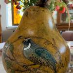 Photo courtesy of Blue Whole Gallery / Quail by Jane Smith, a featured artist at the Blue Whole Gallerys May 2023, exhibition, May Flowers.