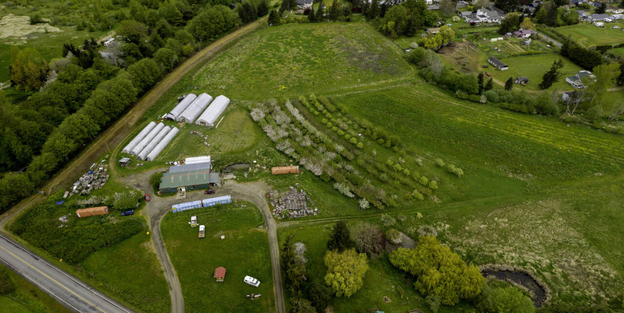 Photo by John Gussman/courtesy North Olympic Land Trust / Conservation advocates, along with local and state funding, have helped conserve the Dungeness Hub, a Sequim-area farm.