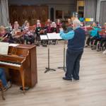 Sequim Gazette photo by Emily Matthiessen / Dr. Jerome Wright leads a Peninsula Singers rehearsal at Trinity United Methodist Church. The groups spring concerts are April 28 and 29.