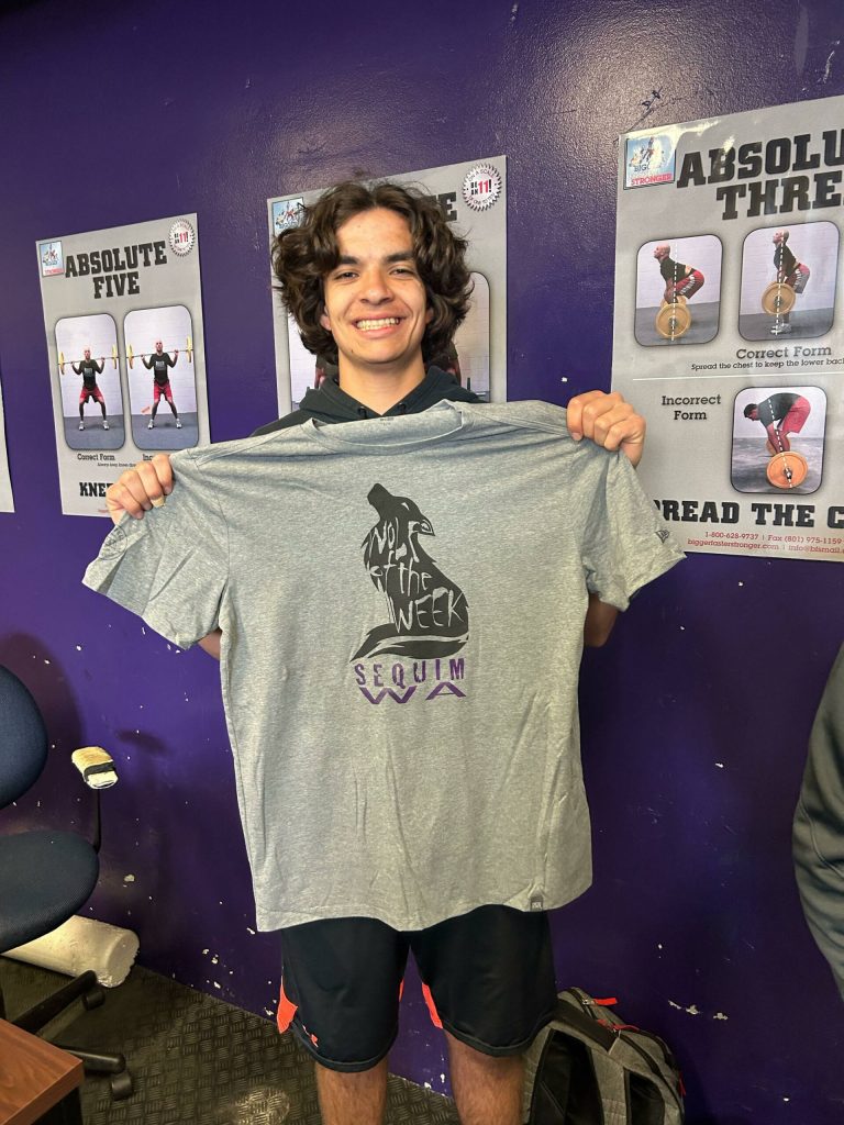 Photo courtesy of Craig Brooks/Sequim High School / Lars Wiker is co-Wolf of the Week for the second week of April.