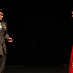 Photo by Danielle Lorentzen/Ghostlight Productions/ Calem Klinger (Gleb) confronts Danika Chen (Anastasia) in a rehearsal for Anastasia the Musical running at Sequim High School from May 4-13.