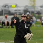 Sequim Gazette photo by Michael Dashiell / Sequim third baseman xxxx xxxxx closes out the third inning with a putout as the Wolves knock off league foe Kingston at home, 5-2, on May 4.
