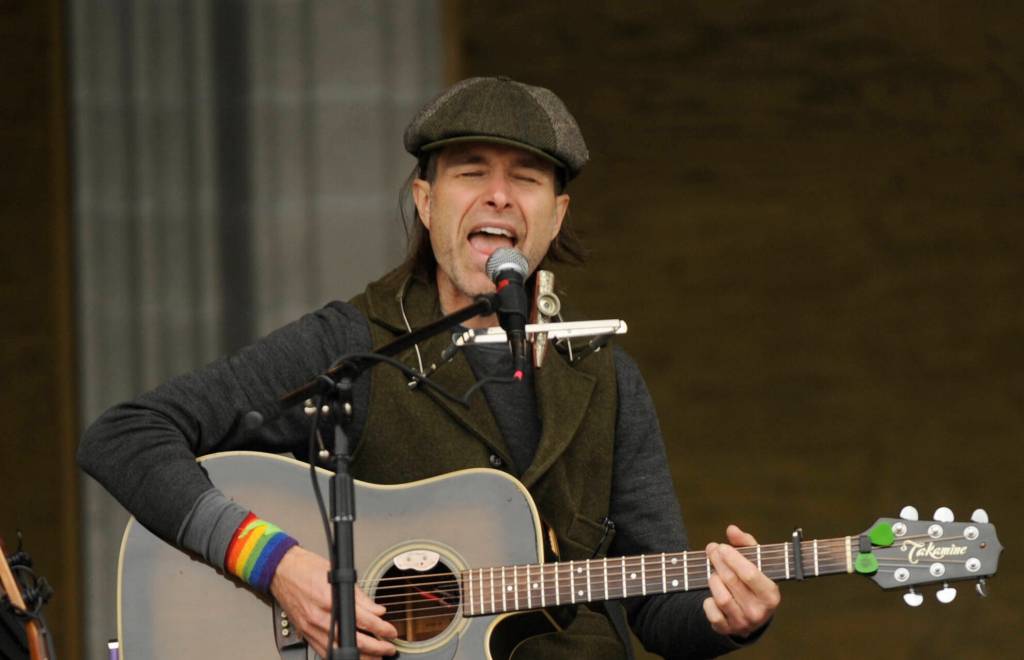 Sequim Gazette photo by Michael Dashiell / Harmonica Pocket
Sequim Gazette photo by Michael Dashiell / Harmonica Pocket  aka Northwest singer-songwriter Keeth Monta Apgar  entertains the Sequim Irrigation Festival crowd at Carrie Blake Community Park on May 6.