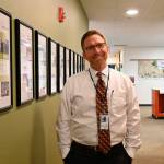 Michael Dashiell/ Olympic Peninsula News Group Seen here on his first day as Sequim city manager in Nov. 1, 2021, Matt Huish recently received a positive review from city council members. It was his first performance review since starting in Sequim.