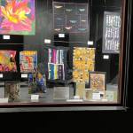 Photo courtesy of Linda Carlson
Check out creations by local artists at UFOs to Fabulous, the next new Fiber Habit walk-by exhibit at 675 Tyler St. in uptown Port Townsend.