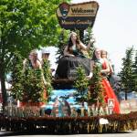 Sequim Gazette file photo by Michael Dashiell / Royalty from the Mason County Forest Festival entertain the Sequim Irrigation Festival Grand Parade crowd on May 13. The entry took home the Governors Award.