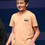 Sequim Gazette photo by Michael Dashiell / Gabe Robbins helps lead a song during a rehearsal for Olympic Peninsula Academys musical comedy, The Nifty Fifties.