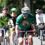 Photo by Jesse Major/Rails-to-Trails Conservancy
Washington state Gov. Jay Inslee rides on the Olympic Discovery Trail east of Sequim on June 7. The Rails-to-Trails Conservancy honored Inslee as its 2023 Rail-Trail champion during an event at Red Cedar Hall in Blyn following Inslees 27-mile ride from Port Angeles.
