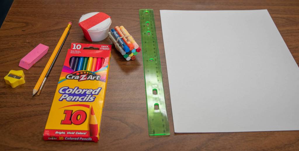 Sequim Gazette photo by Emily Matthiessen / Participants in the oil pastel class can bring in their own materials or buy a $7 kit from from the teacher.