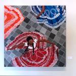 Photo courtesy of Peninsula College 
Lydia L. Morris Bailadora(acrylic on canvas) took the Best of Show and Presidents Merit Award at the 2023 Peninsula College Student Art Show, now on display in the PUB Gallery of Art through June 14.