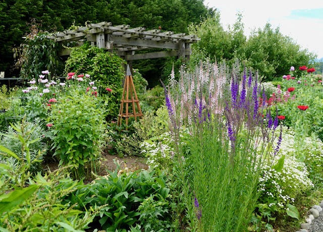 Photo by Louis Kalmar / The colorful Woodcock Demonstration Garden (2711 Woodcock Road) is in bloom this spring. Gardening activities abound in June, with vegetables, flowers, trees and shrubs