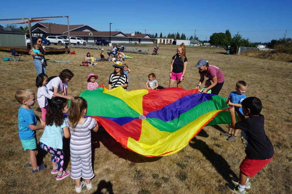 Photo courtesy of North Olympic Library System
Summer Family Storytime is held weekly in Sequim (pictured), Port Angeles, Forks and Clallam Bay.