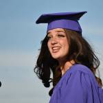 Class-elected speaker Rae Douglas offers her speech at Fridays Sequim High School graduation ceremony.