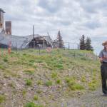 Sequim Gazette photo by Emily Matthiessen / On June 26, Olympic National Park superintendent Sula Jacobs talks about the fire that destroyed the Hurricane Ridge Day Lodge in early May. Access to Hurricane Ridge Road and park amenities reopened on June 27.