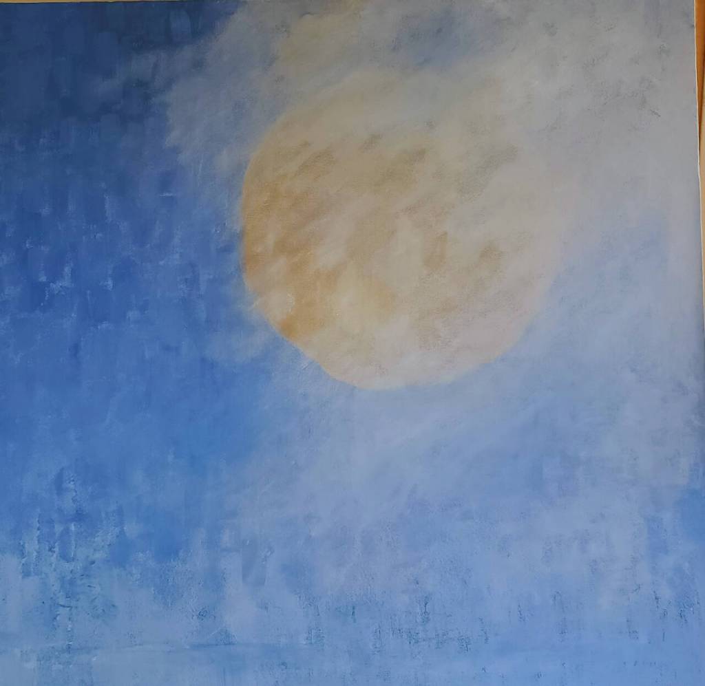 Artwork courtesy of Blue Whole Gallery / Breaking Through by Carol Janda, a featured artist at the Blue Whole Gallerys Creativity Comes in Many Forms exhibit in July.
