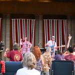 Sequim Gazette photo by Michael Dashiell / Peninsula favorite Black Diamond Junction keeps the crowd hopping at the Sequim Independence Day party on July 4 at Carrie Blake Community Park.