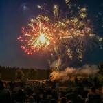 Sequim Gazette photo by Michael Dashiell 
Fireworks, courtesy of Western Fireworks Display, light up the skies over Carrie Blake Community Park to cap Sequims Independence Day celebration on July 4.