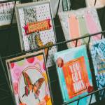 Photo courtesy of Sequim Farmers & Artisans Market / A display of colorful, handcrafted greeting cards by Frippery By Rose.