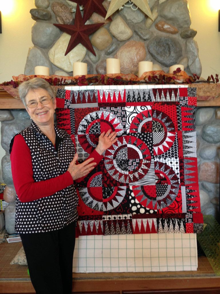 Photo courtesy of Janet Lenfant
This years featured quilter Janet Lenfant will show The Gray Lady and various bags, purses and smaller quilts at the Sunbonnet Sue Quilt Clubs show on July 22.