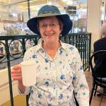 Photo by Margery Whites
Margery Whites leads the Green Thumb Education Series presentation, A History of Coffee, on Thursday, July 27