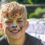 Sequim Gazette photo by Emily Matthiessen
Robinson Smith, 4-and-a-half years old, had his face painted at Carrie Blake Community Park before visiting Kitty Bs Lavender for the U-Pick.