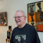 Sequim Gazette photo by Emily Matthiessen / Mixed media artist Mike McCollum will have a reception for his show at Dandelion Botanical Company of Aug. 4 from 4-6 p.m.