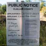 Sequim Gazette photo by Emily Matthiessen
Some Sequim residents are concerned about the impact of a proposed mining operation on a vacant gravel lot near Happy Valley Road.