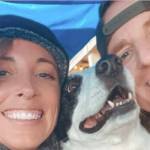 Photo courtesy of Zimmerman family/GoFundMe 
Valerye and Eric Zimmerman, formerly of Sequim, and their dog are safe after escaping wildfires that decimated the historic town of Lahaina, Maui.
