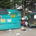 Photo courtesy of Belicia Muñoz
Serenity Thrift Store staff say people have been breaking into the dumpsters near the store and spreading trash around the property.