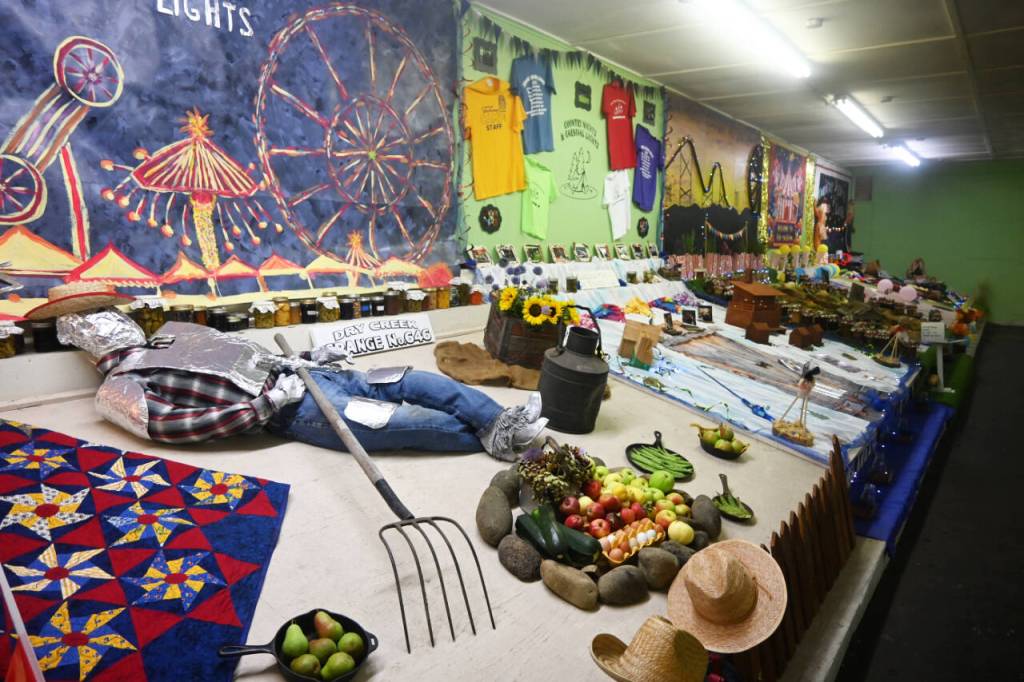 Sequim Gazette photo by Michael Dashiell / Exhibitors from local granges have plenty on display at the Clallam County Fair last week.