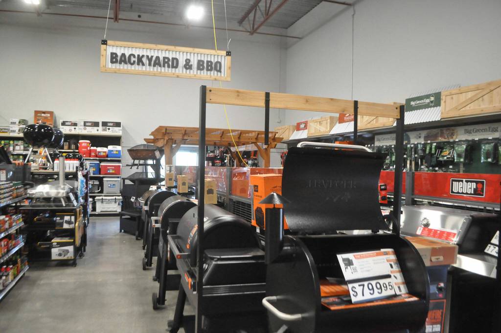 Sequim Gazette photo by Matthew Nash/ Sequim Ace Hardware offers barbecues, pizza ovens, and supplies to help improve your backyard.