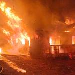 Photo courtesy Kevin Van De Wege/Clallam County Fire District 3
Firefighters extinguished a Dungeness house fire on Aug. 23 that started in the homes kitchen. It displaced a family of three who continue to seek a new home to rent.